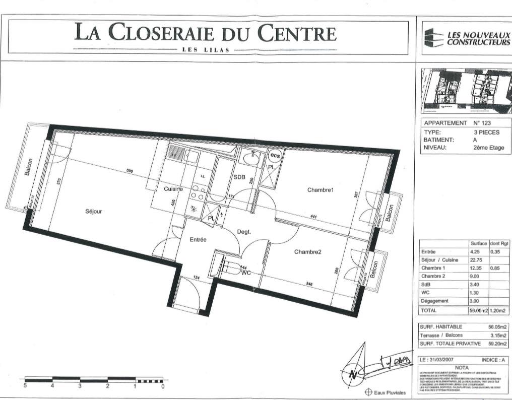 Appartement 3 Pièce(s) LES LILAS - Photo 7