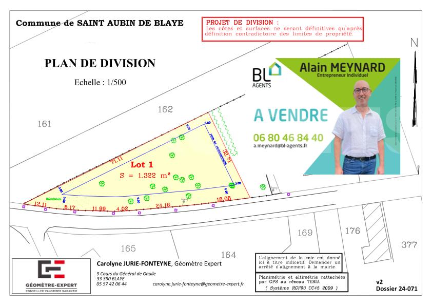 Terrain  SAINT-AUBIN-DE-BLAYE - Photo 1