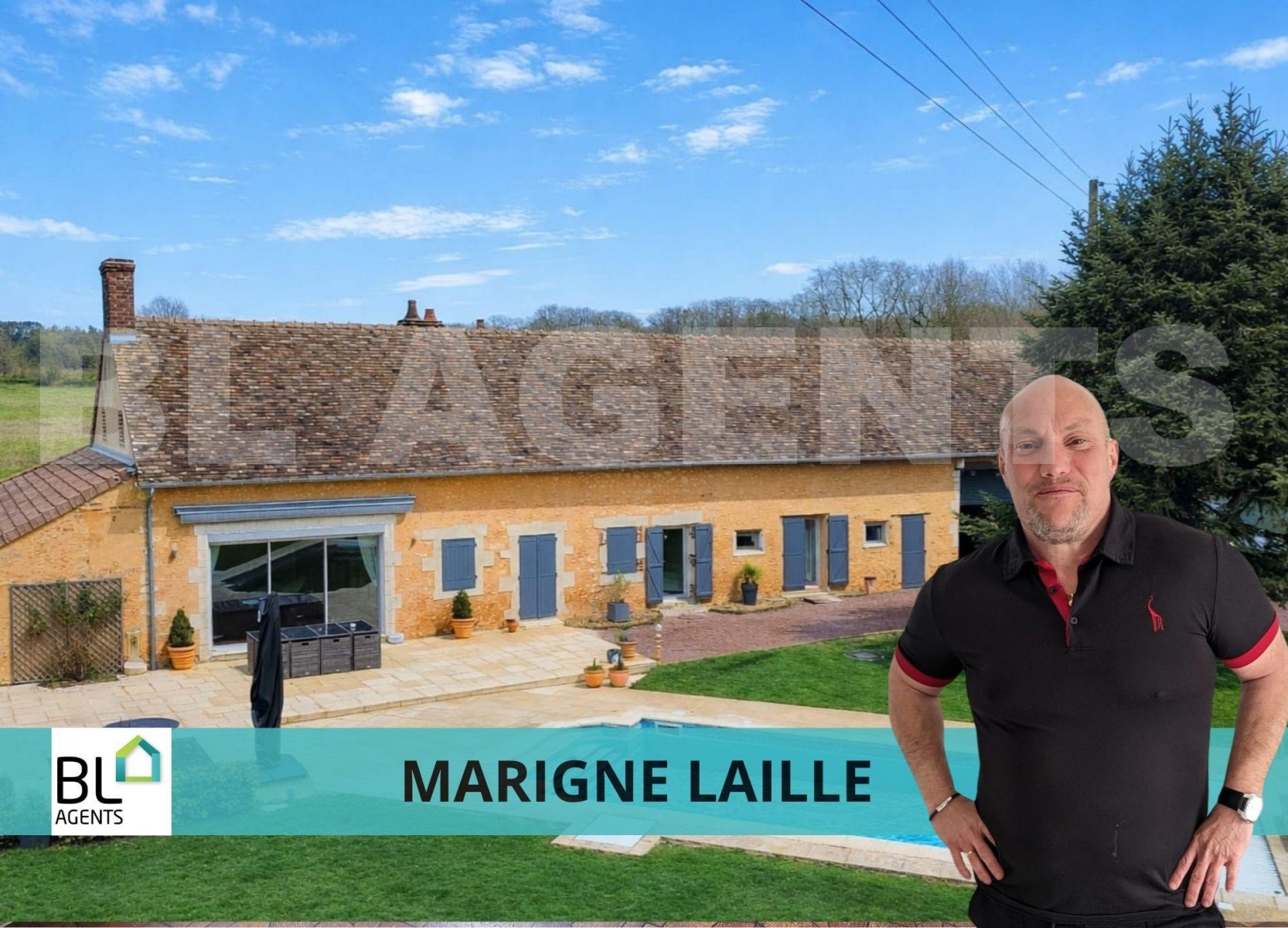 Maison en pierre 6 Pièce(s) MARIGNE-LAILLE - Photo 1