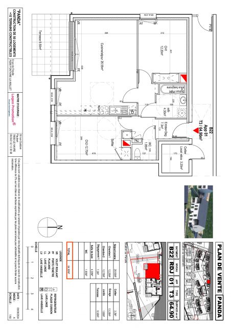 Appartement 3 Pièce(s) Fontaine-la-Mallet