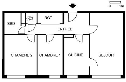 Appartement 3 Pièce(s) Cenon - Photo 3