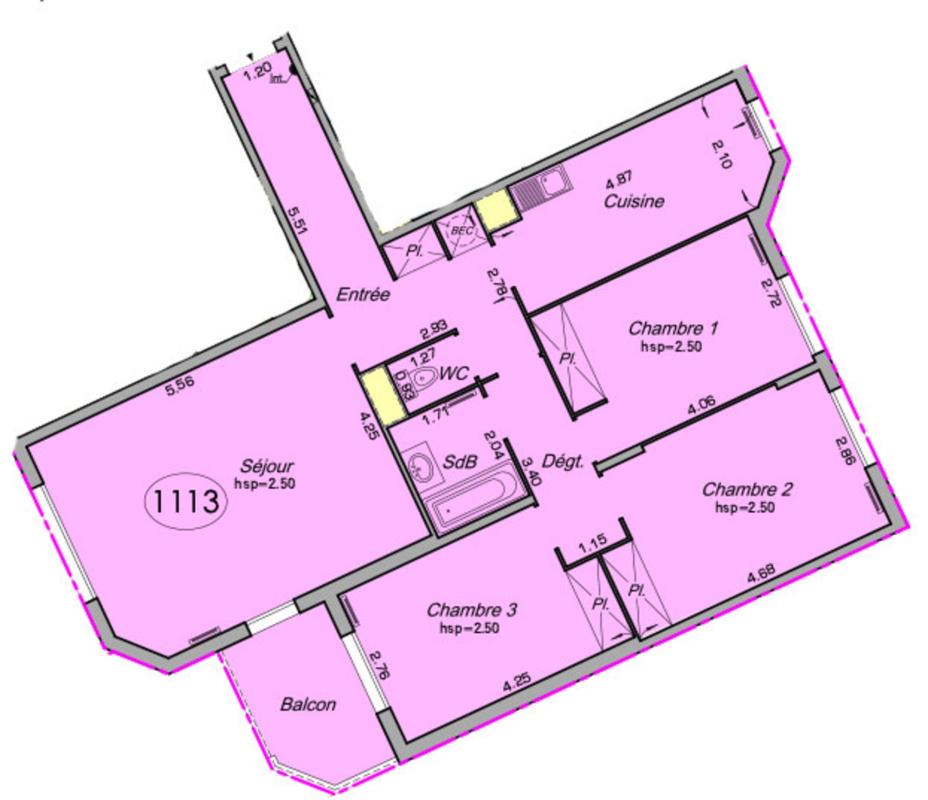 Appartement 4 Pièce(s) Suresnes