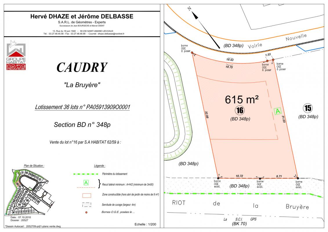 Terrain  Caudry