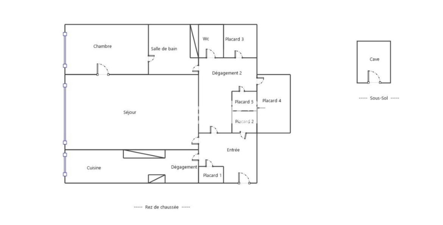 Appartement 3 Pièce(s) Roanne