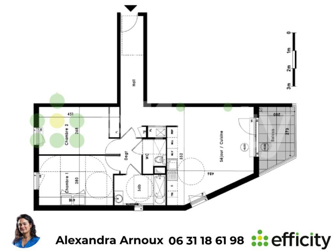 Appartement 3 Pièce(s) Vitrolles