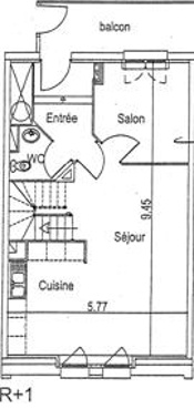 Appartement 4 Pièce(s) Calais