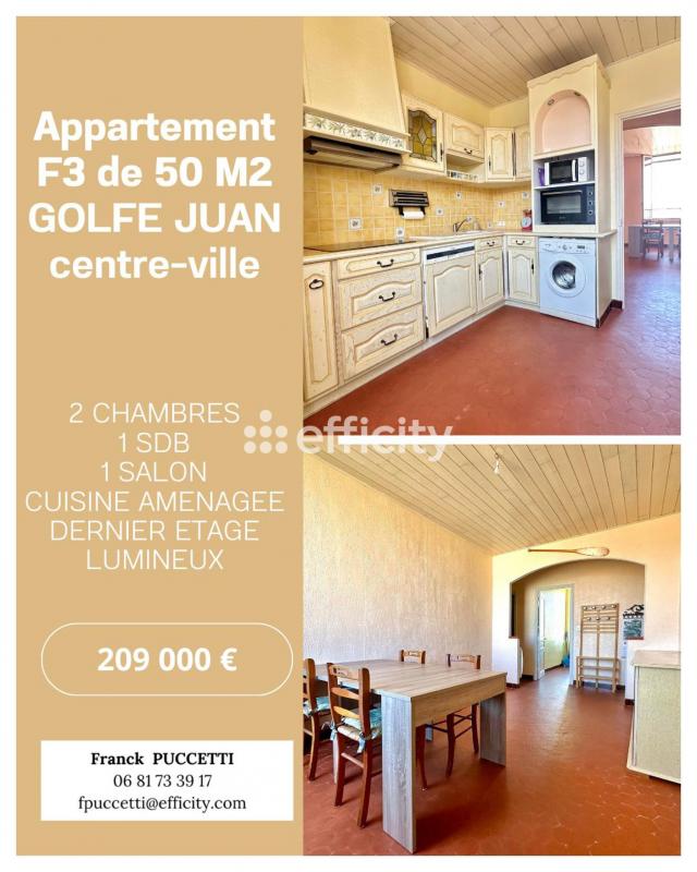 Appartement 3 Pièce(s) Le Golfe Juan
