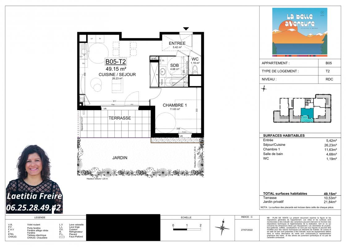 Appartement 2 Pièce(s) Marnaz