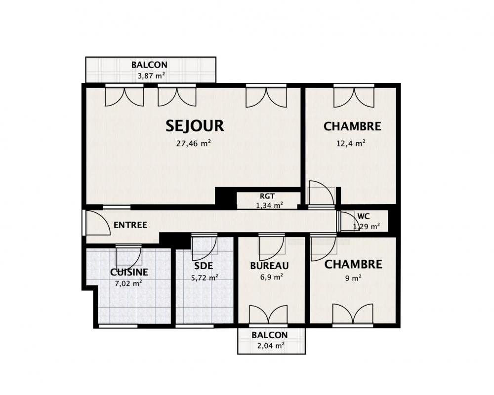 Appartement 4 Pièce(s) Hérouville-Saint-Clair - Photo 3