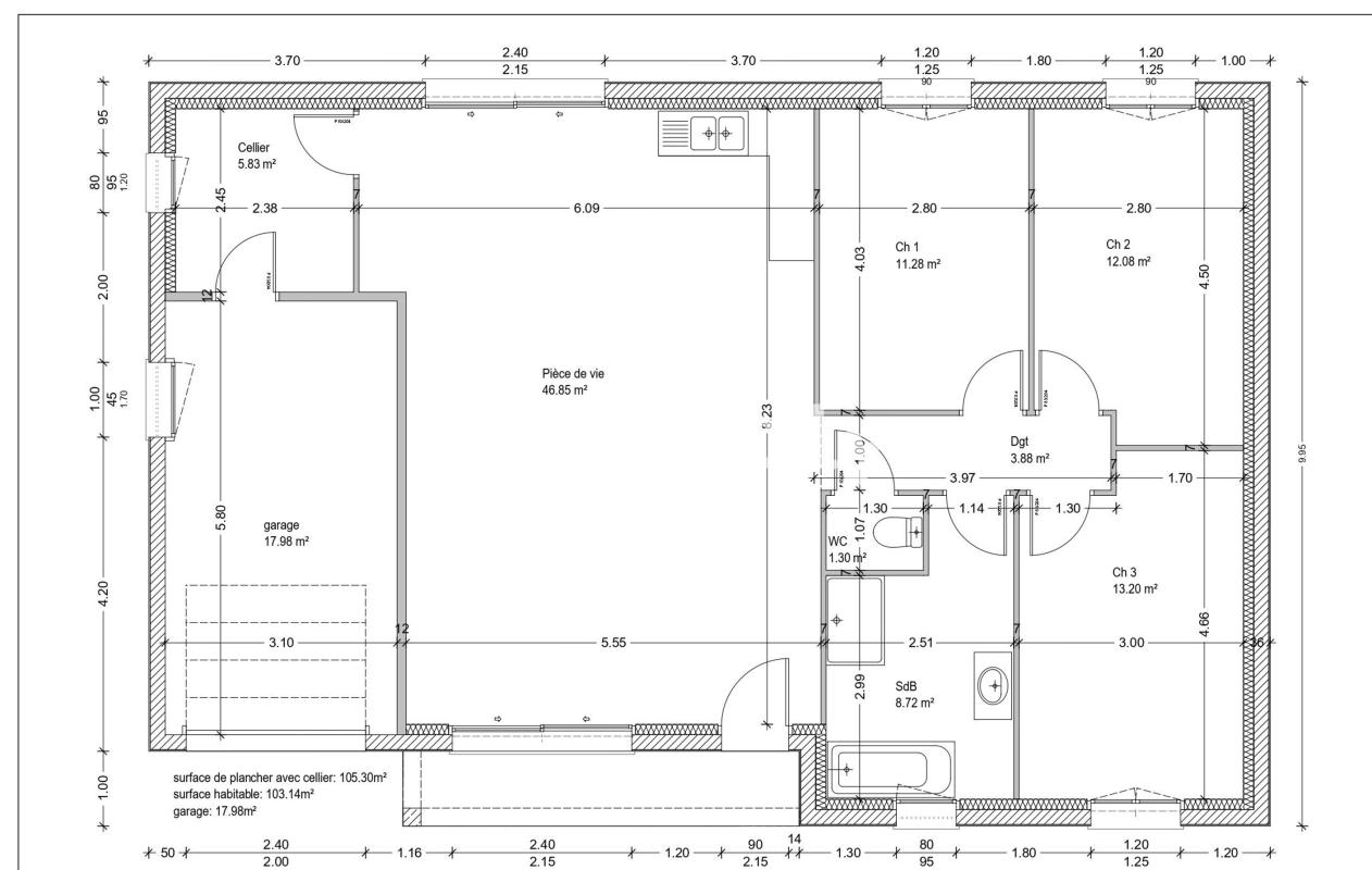 Maison 4 Pièce(s) Lezoux