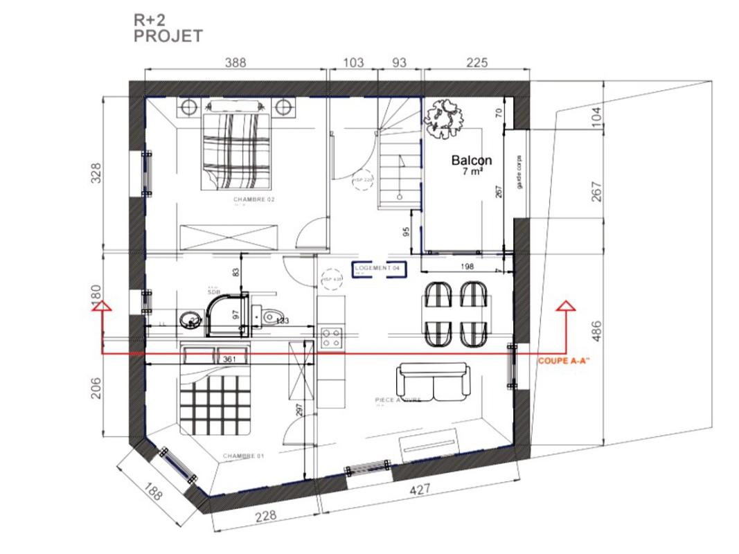 Appartement 3 Pièce(s) Marquette-lez-Lille