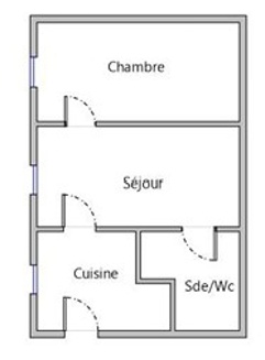 Appartement 2 Pièce(s) Drancy