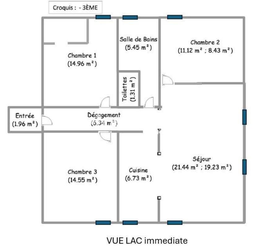Appartement 4 Pièce(s) Sevrier