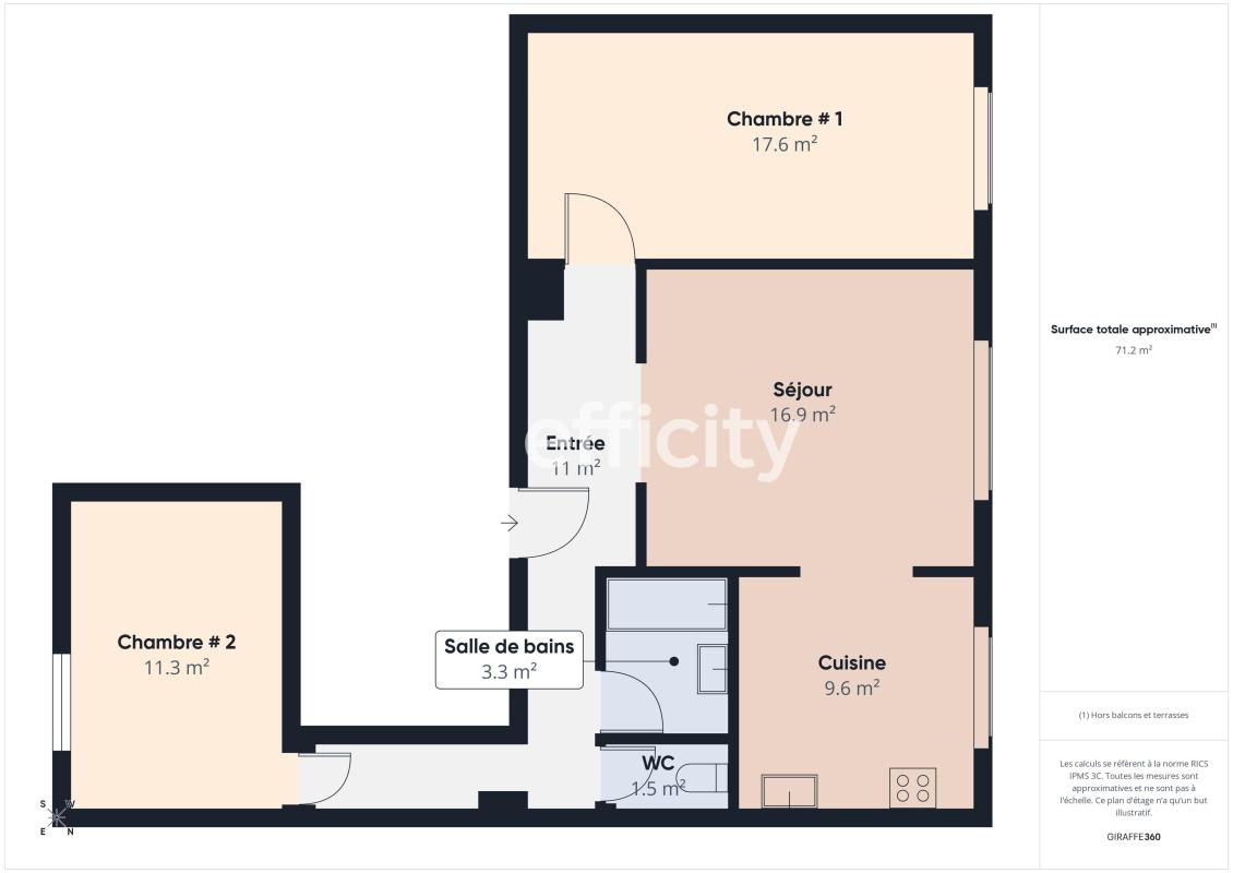 Appartement 3 Pièce(s) Bourg-en-Bresse