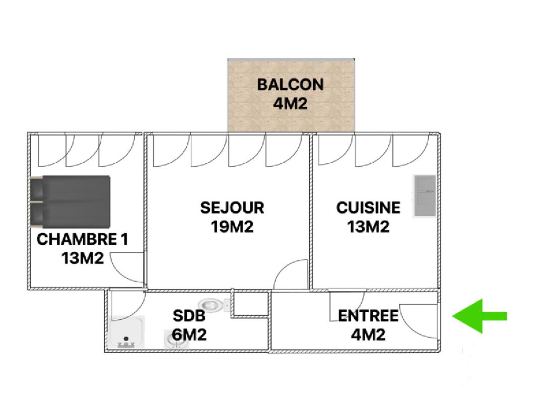 Appartement 2 Pièce(s) Annemasse