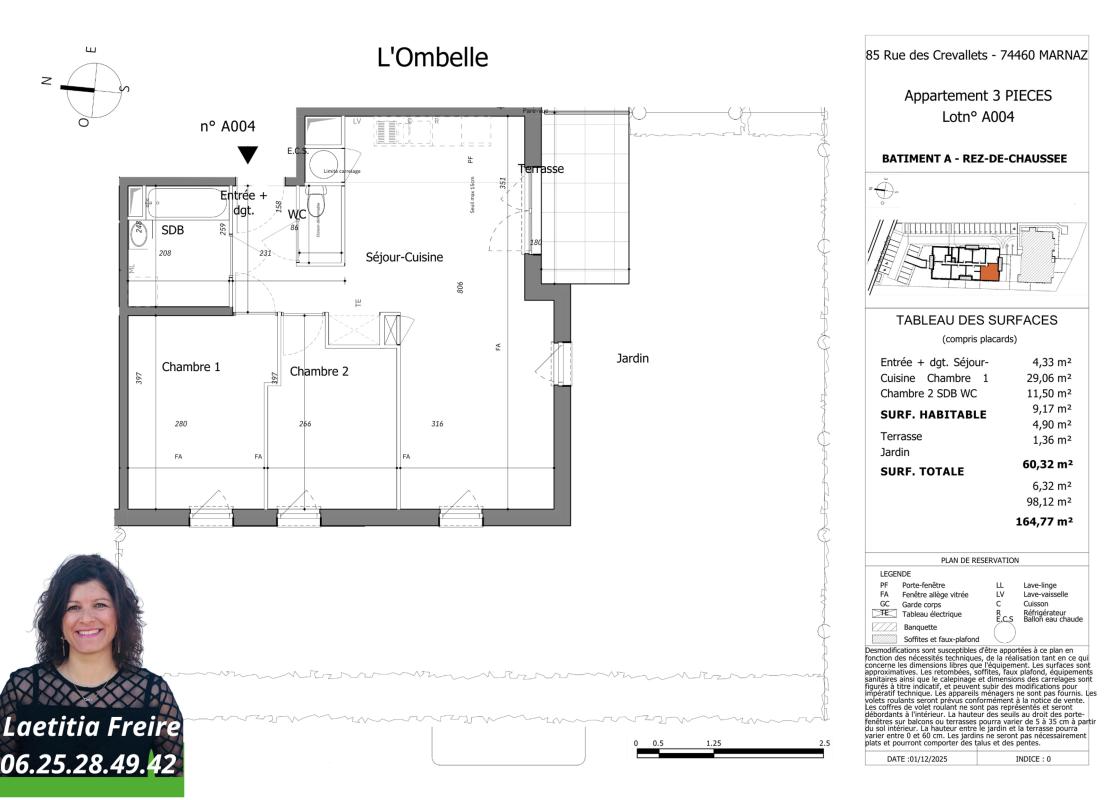 Appartement 3 Pièce(s) Marnaz