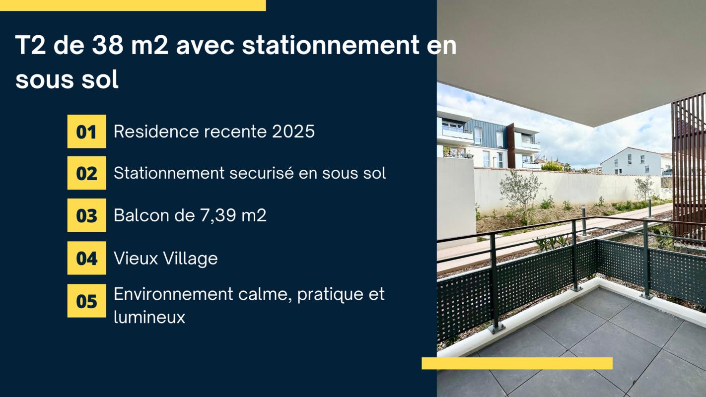 Appartement 2 Pièce(s) Vitrolles