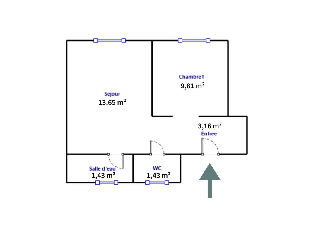 Appartement 2 Pièce(s) Paris 14eme Arrondissement
