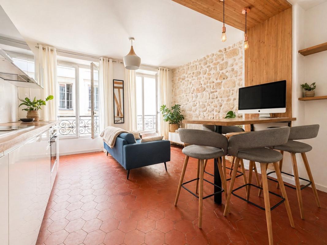 Appartement 2 Pièce(s) Paris 3eme Arrondissement