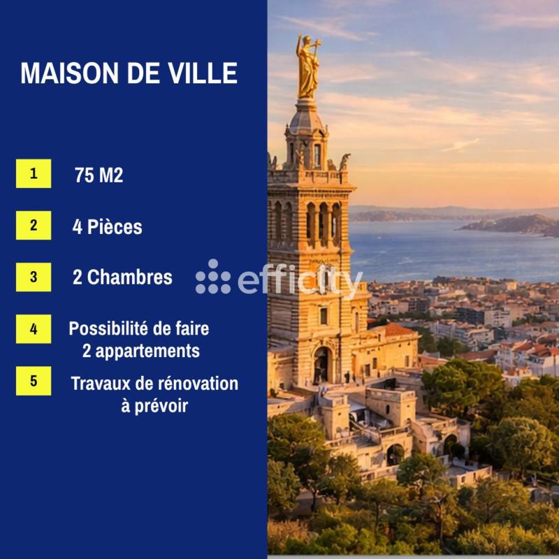 Maison de village 4 Pièce(s) Marseille 3eme Arrondissement