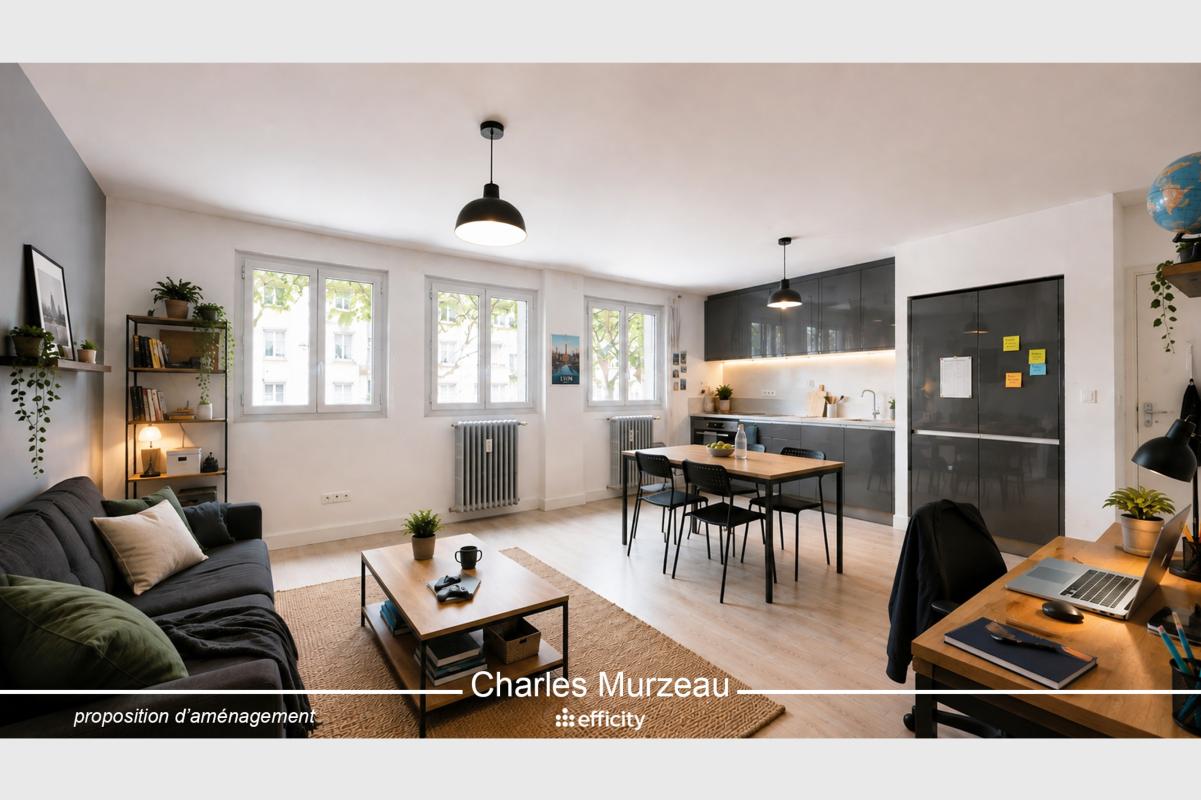 Appartement 2 Pièce(s) Lyon 7eme Arrondissement