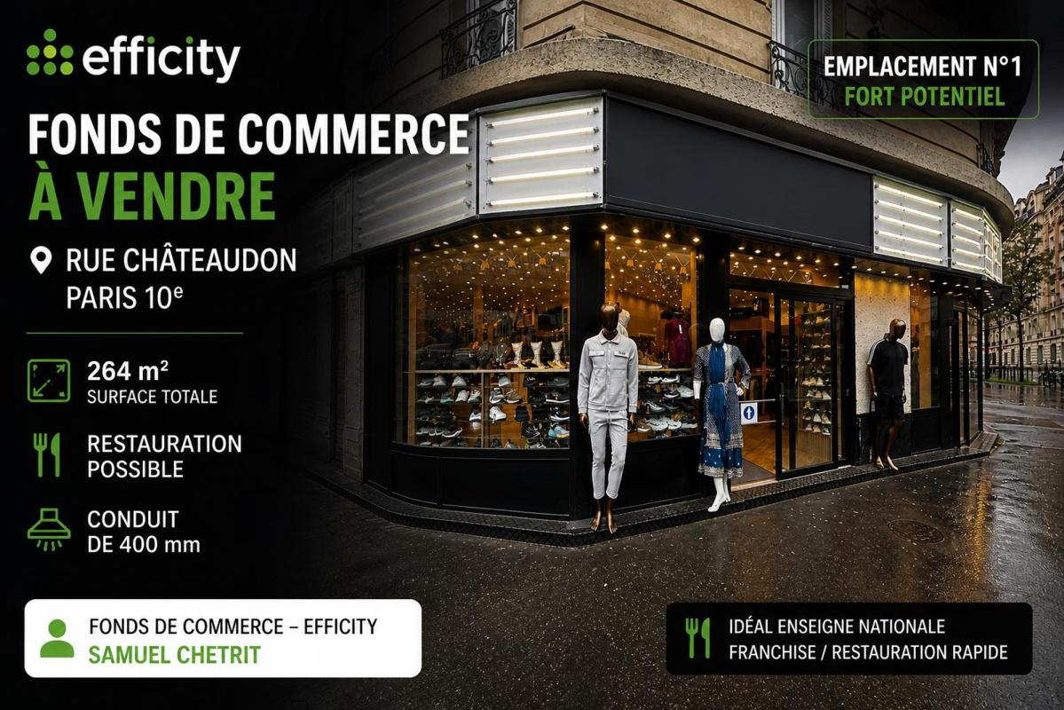 Commerces/negoce  Paris 10eme Arrondissement