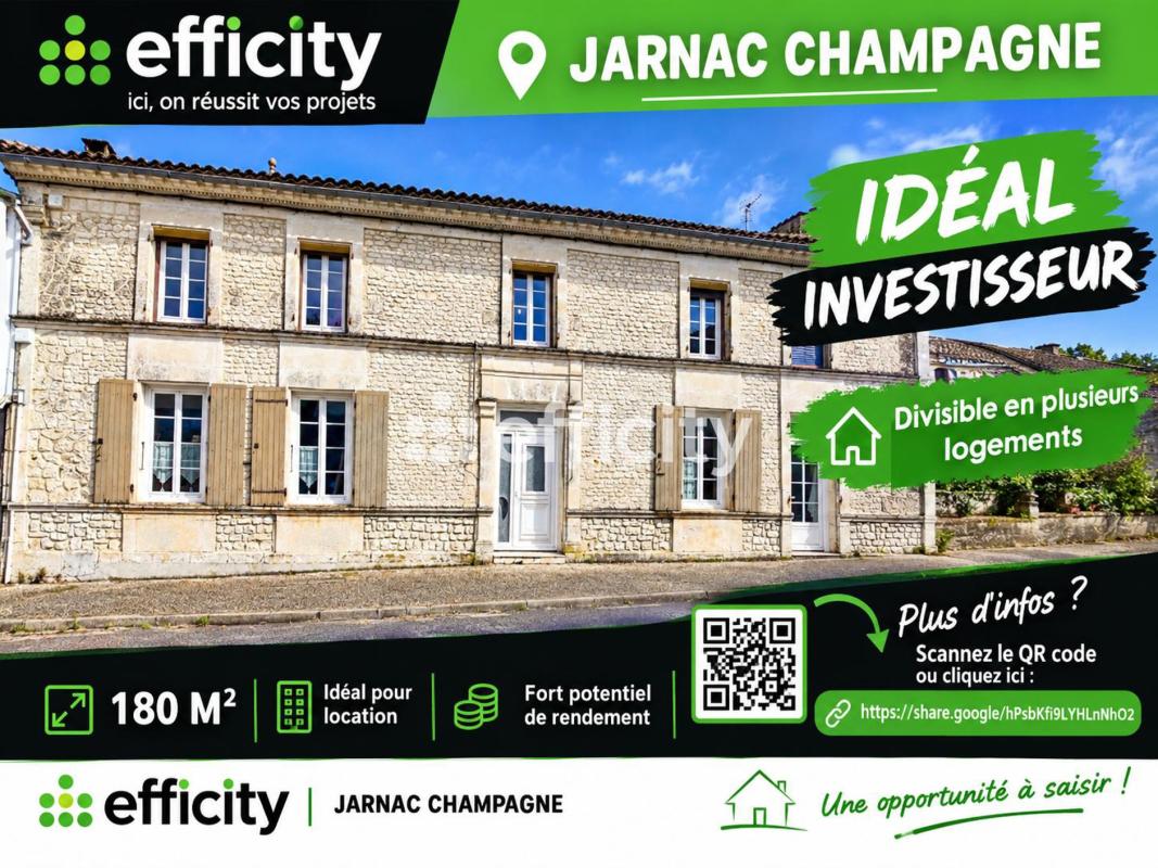 Maison 6 Pièce(s) Jarnac-Champagne