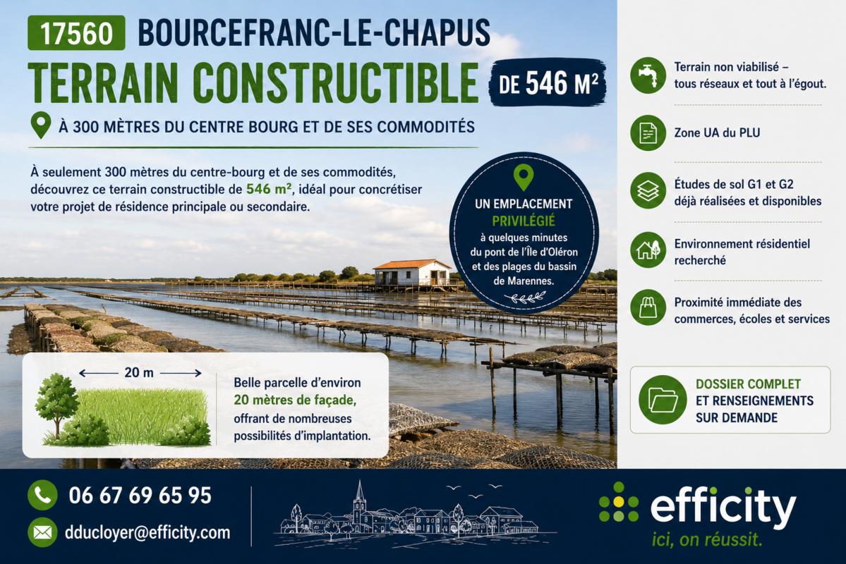 Terrain  Bourcefranc-le-Chapus