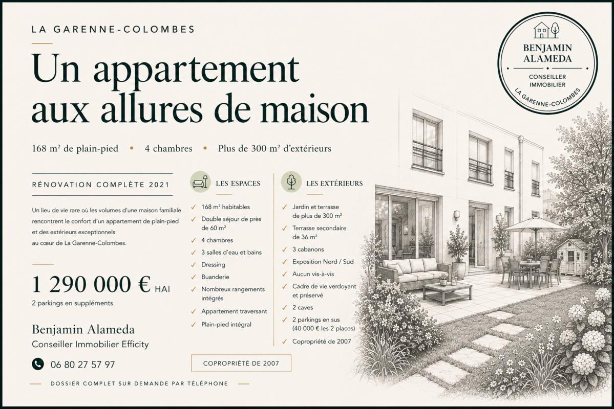 Appartement 5 Pièce(s) La Garenne-Colombes