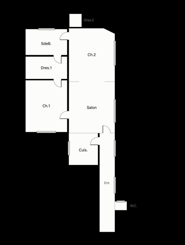 Appartement 3 Pièce(s) Paris 8eme Arrondissement