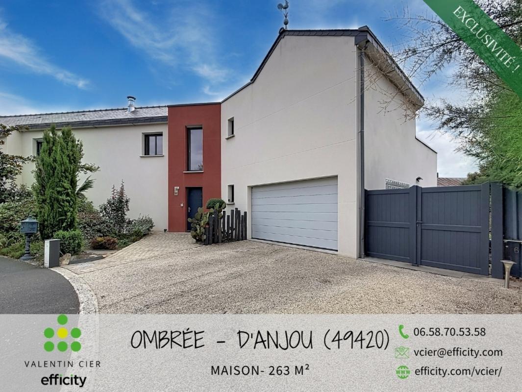 Maison d'architecte 7 Pièce(s) Ombrée d'Anjou