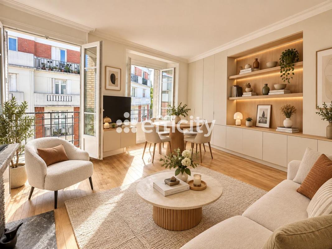 Appartement 3 Pièce(s) Paris 17eme Arrondissement
