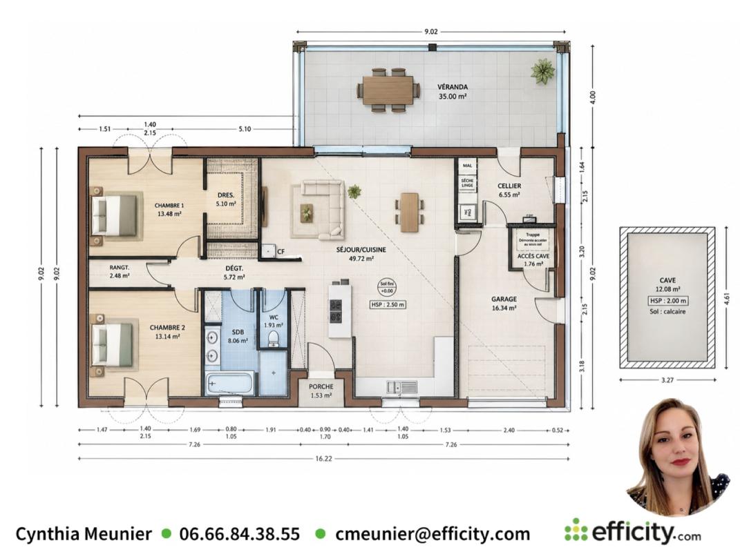 Maison 4 Pièce(s) Theil-Rabier - Photo 2
