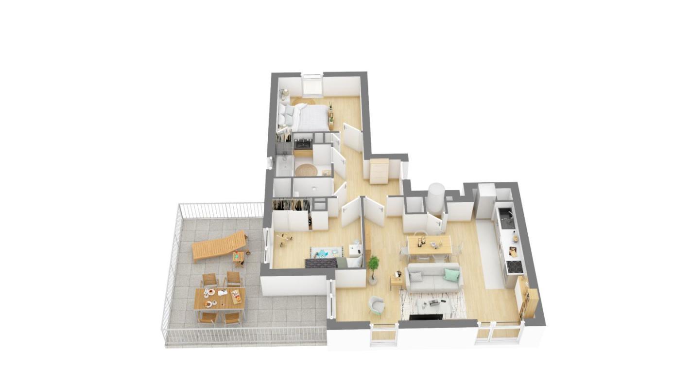 Appartement 3 Pièce(s) Quint-Fonsegrives