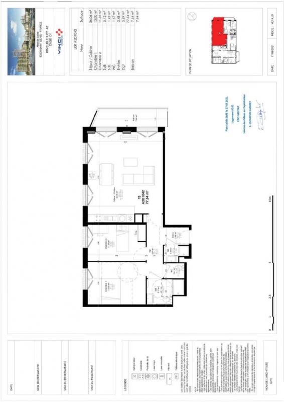 Appartement 3 Pièce(s) Saint-Denis