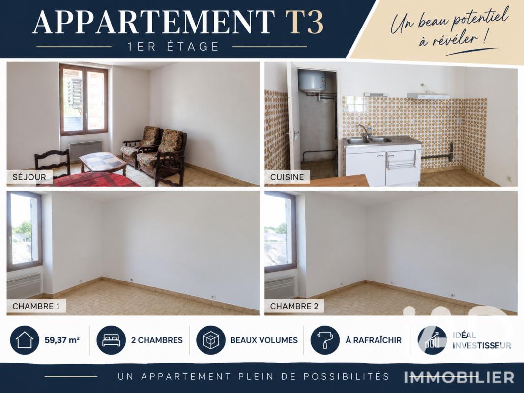 Appartement 3 Pièce(s) Montval-sur-Loir