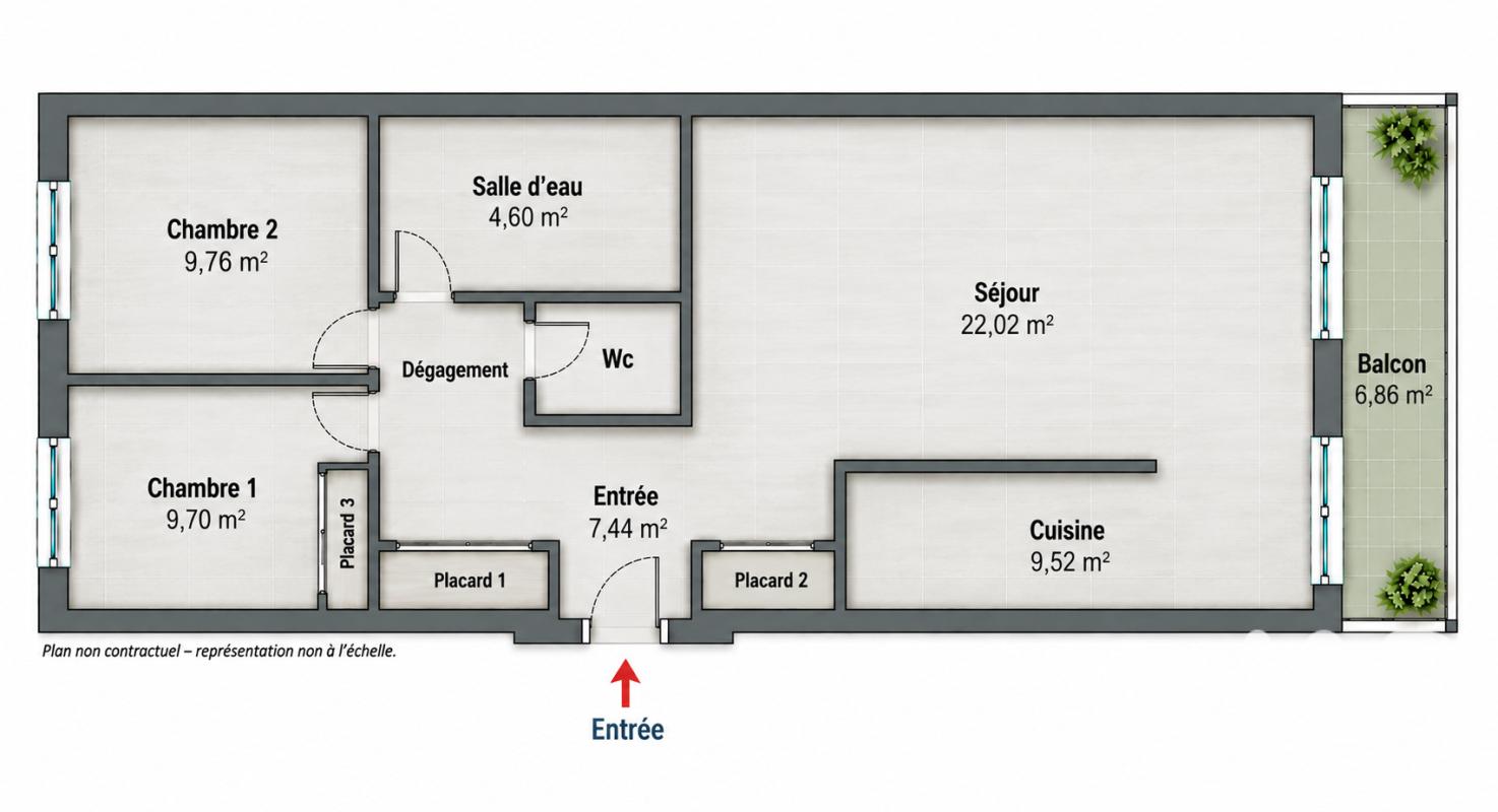 Appartement 3 Pièce(s) Montmagny - Photo 21
