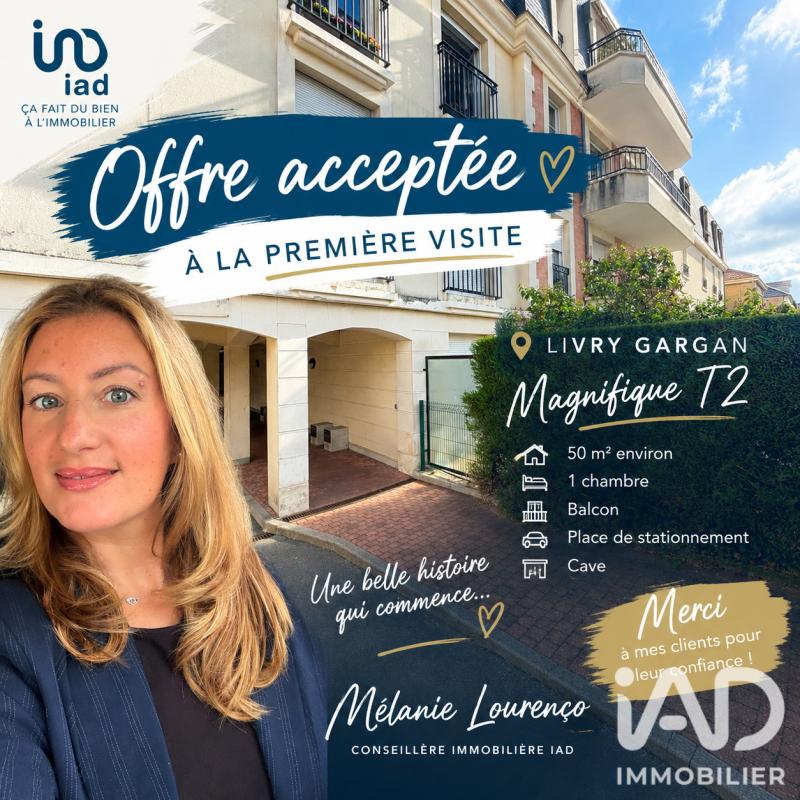 Appartement 2 Pièce(s) Livry-Gargan