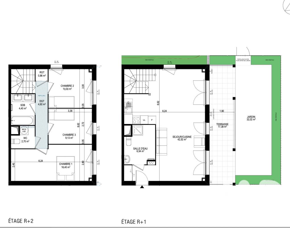 Duplex 4 Pièce(s) Monteux - Photo 15
