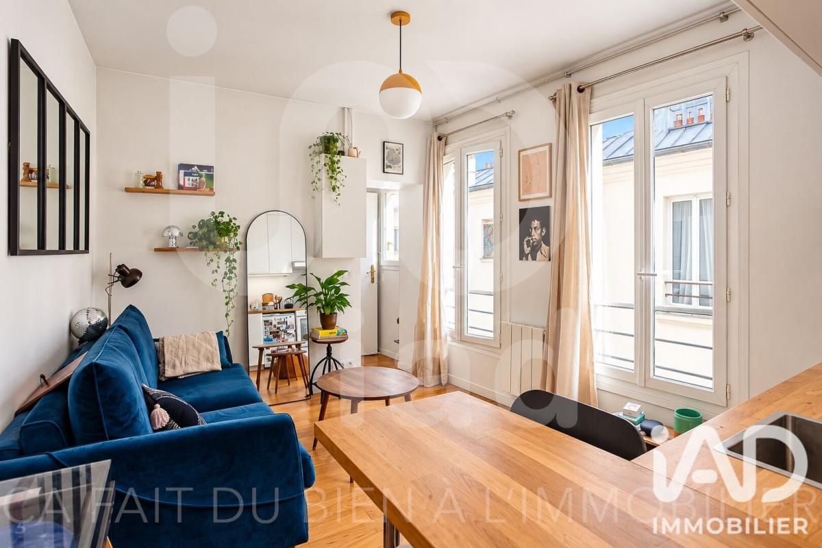 Appartement 2 Pièce(s) Paris 17eme Arrondissement