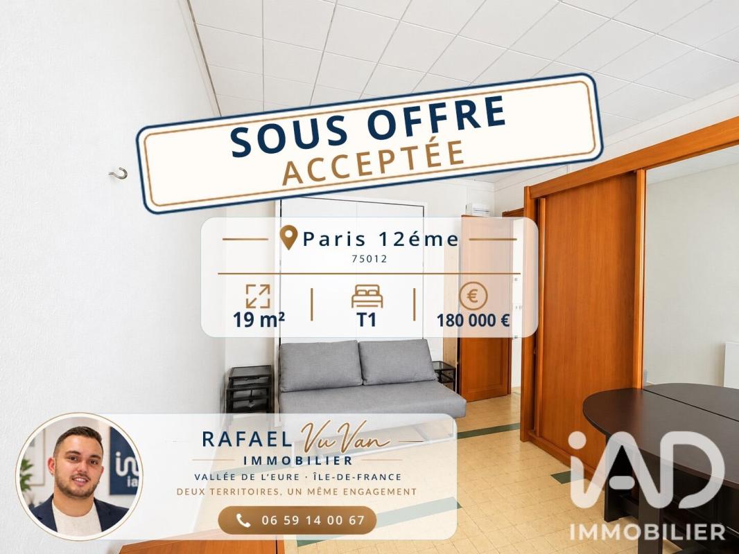 Appartement 1 Pièce(s) Paris 12eme Arrondissement
