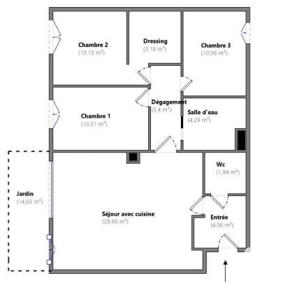 Appartement 4 Pièce(s) Élancourt - Photo 18