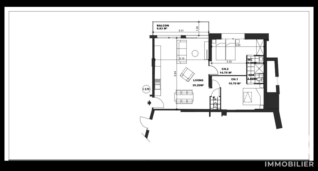 Appartement 3 Pièce(s) La Plagne Tarentaise - Photo 12
