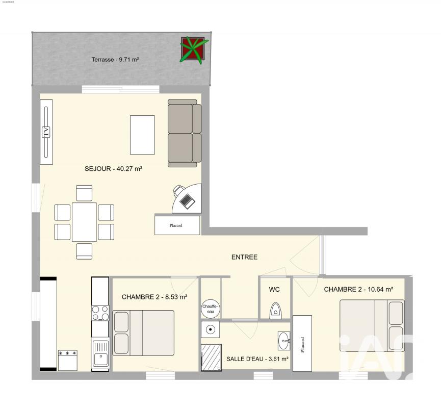 Appartement 3 Pièce(s) Urt - Photo 7