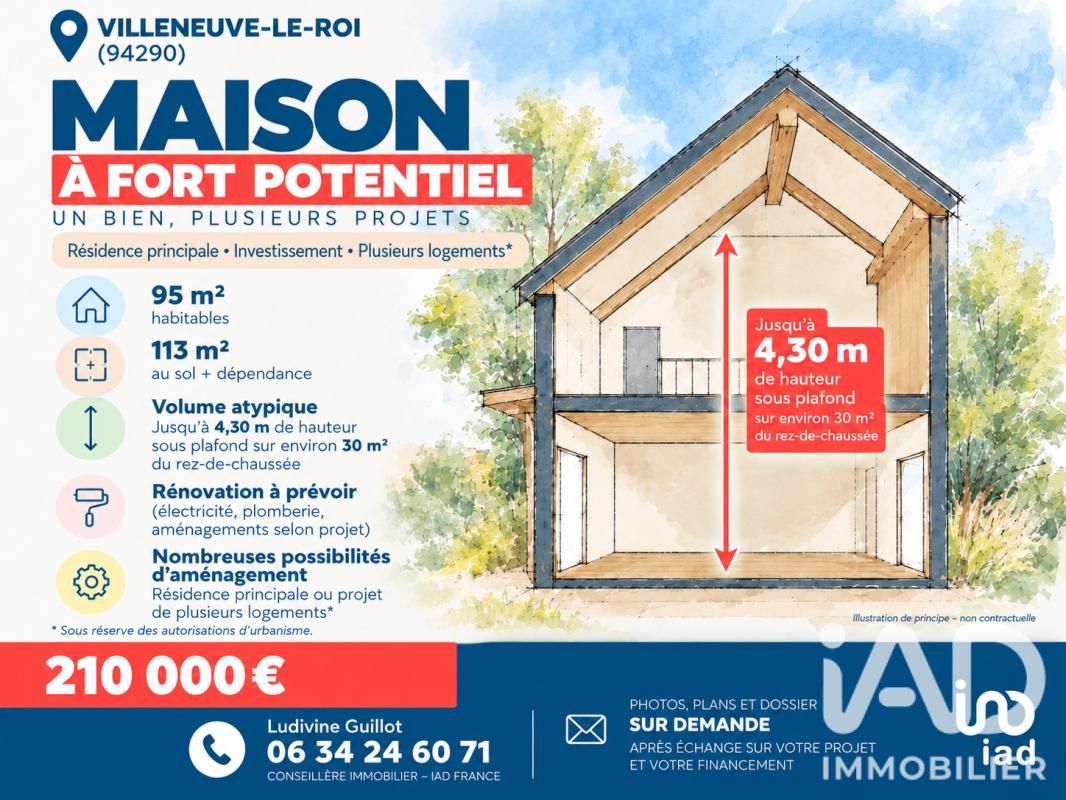 Maison 4 Pièce(s) Villeneuve-le-Roi