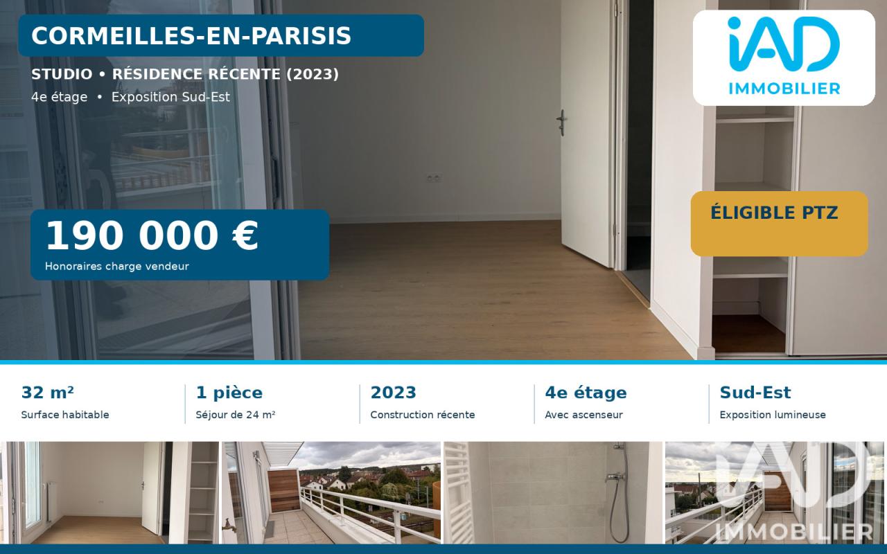 Appartement 1 Pièce(s) Cormeilles-en-Parisis