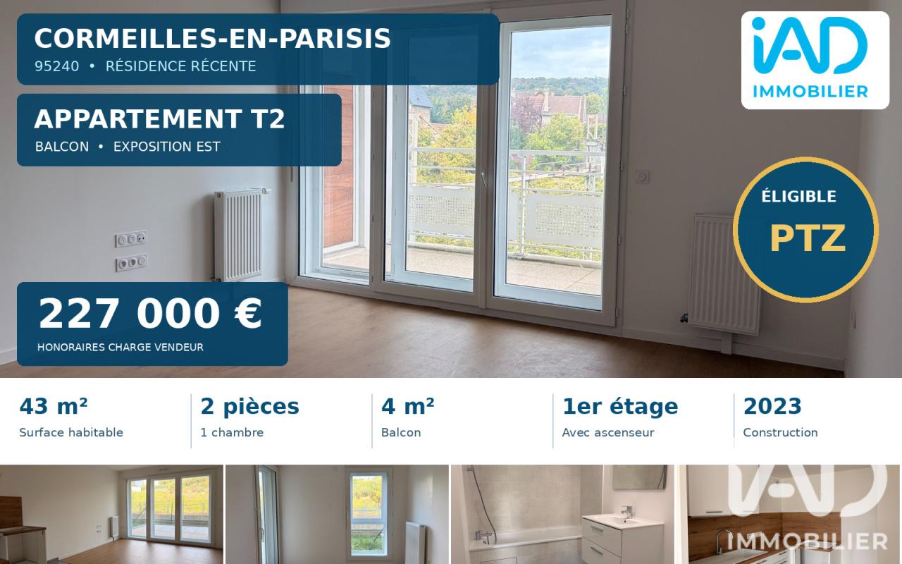 Appartement 2 Pièce(s) Cormeilles-en-Parisis