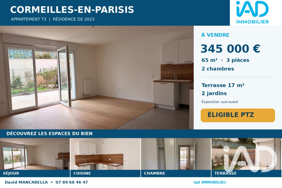 Appartement 3 Pièce(s) Cormeilles-en-Parisis