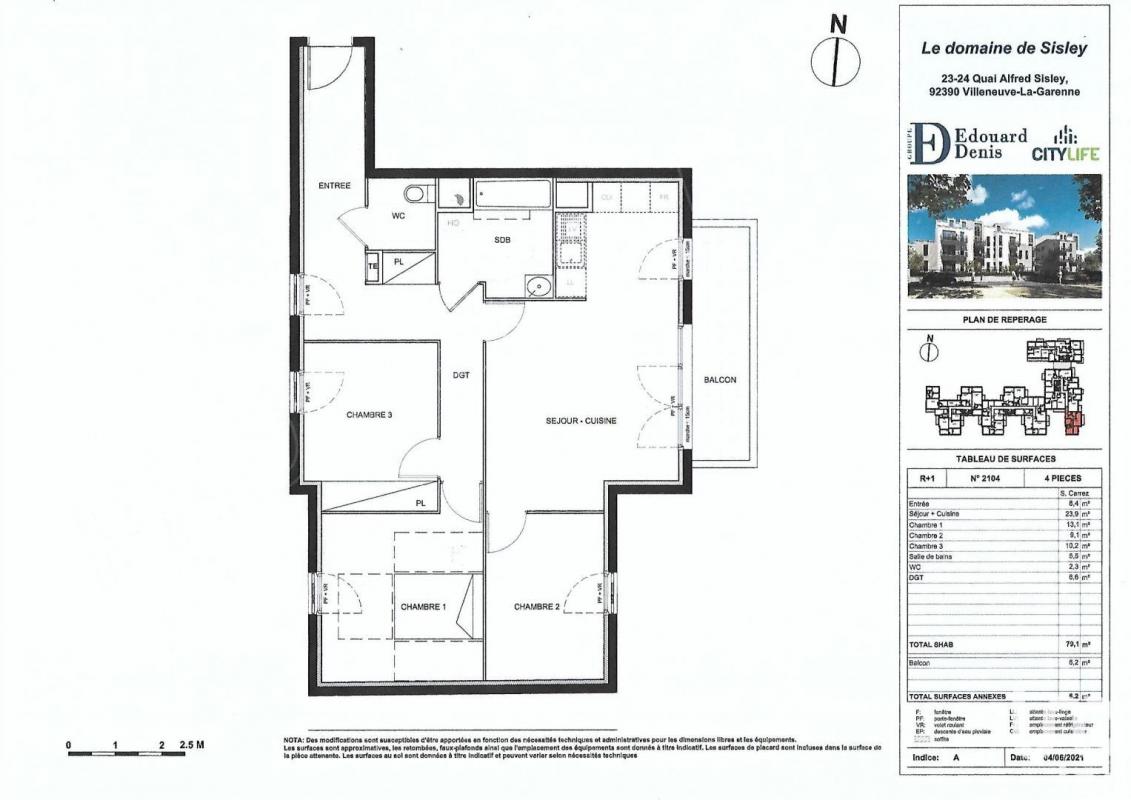 Appartement 4 Pièce(s) Villeneuve-la-Garenne - Photo 4