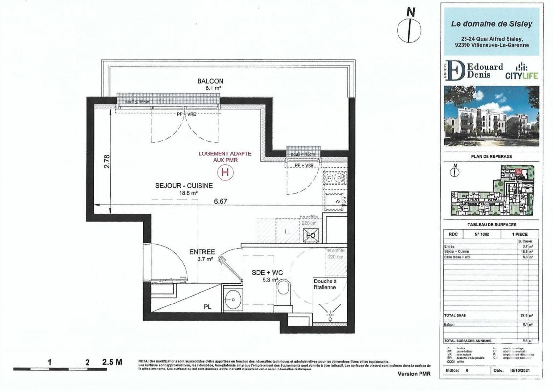 Appartement 1 Pièce(s) Villeneuve-la-Garenne - Photo 4